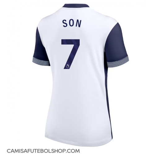 Camisa de time de futebol Tottenham Hotspur Son Heung-min #7 Replicas 1º Equipamento Feminina 2024-25 Manga Curta